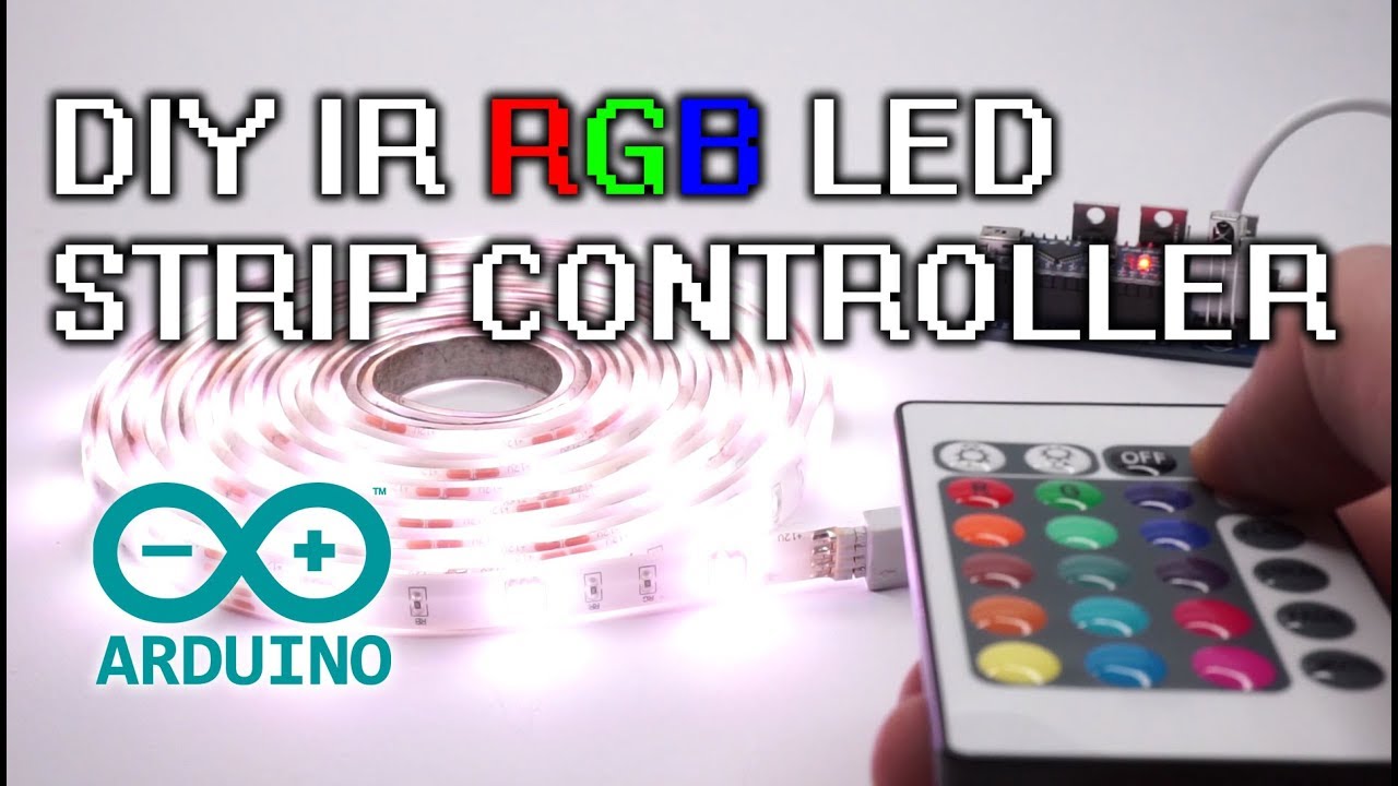 DIY Arduino RGB 12V LED Strip IR Controller PCB Design, build, soldering,  programming guide